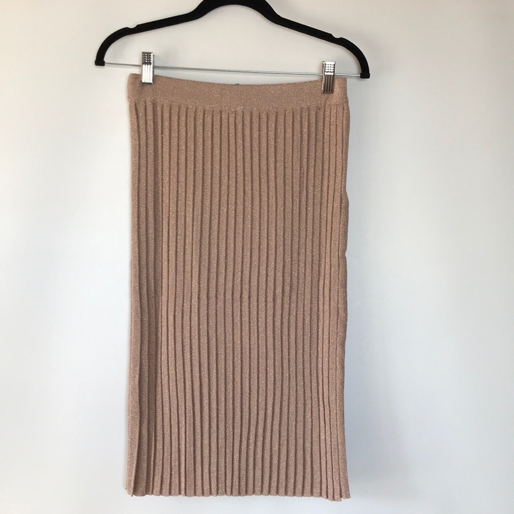 Anthropologie - FARM Rio- pleated blush knit skirt - Picture 5 of 8